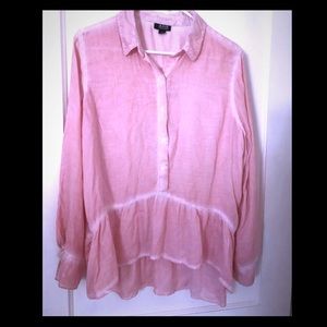 Hi-low Peplum Blouse